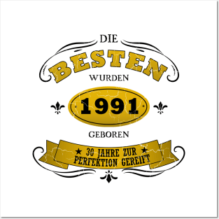 Geburtstag 1991 30 Jahre alt Posters and Art